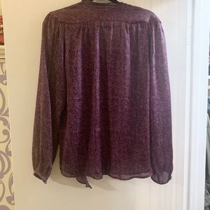 Printed Draped Blouse